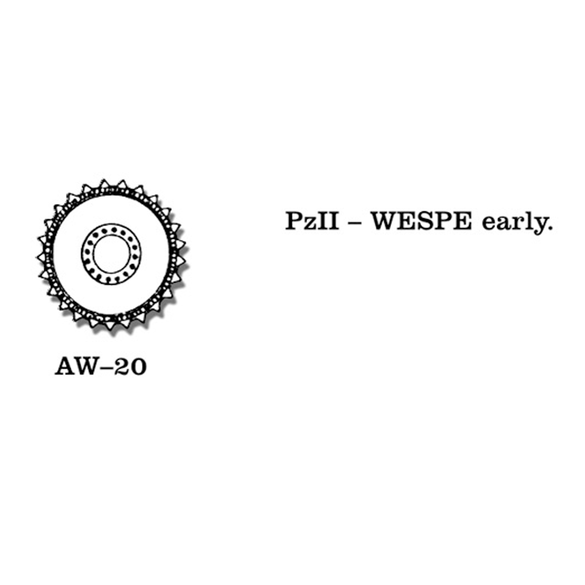 1/35 Metal Wheels Pz II / WESPE early