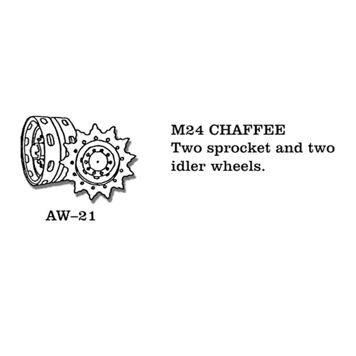 1/35 Metal Wheels M24 CHAFFEE