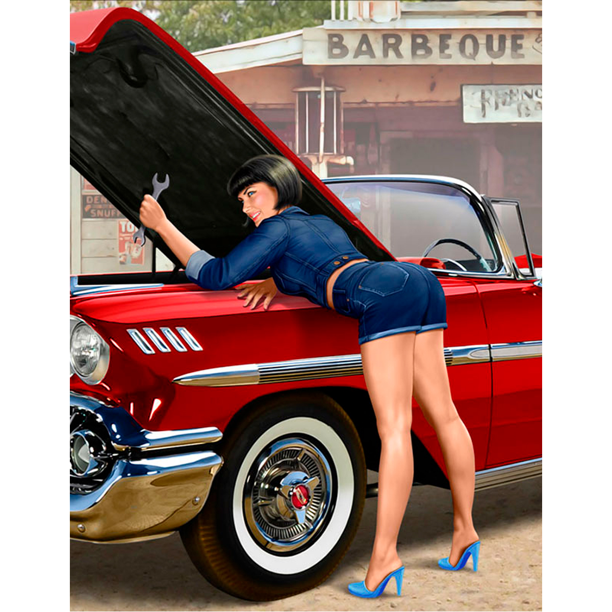 Pin-up series.A short stop.Kit No.2 1/24
