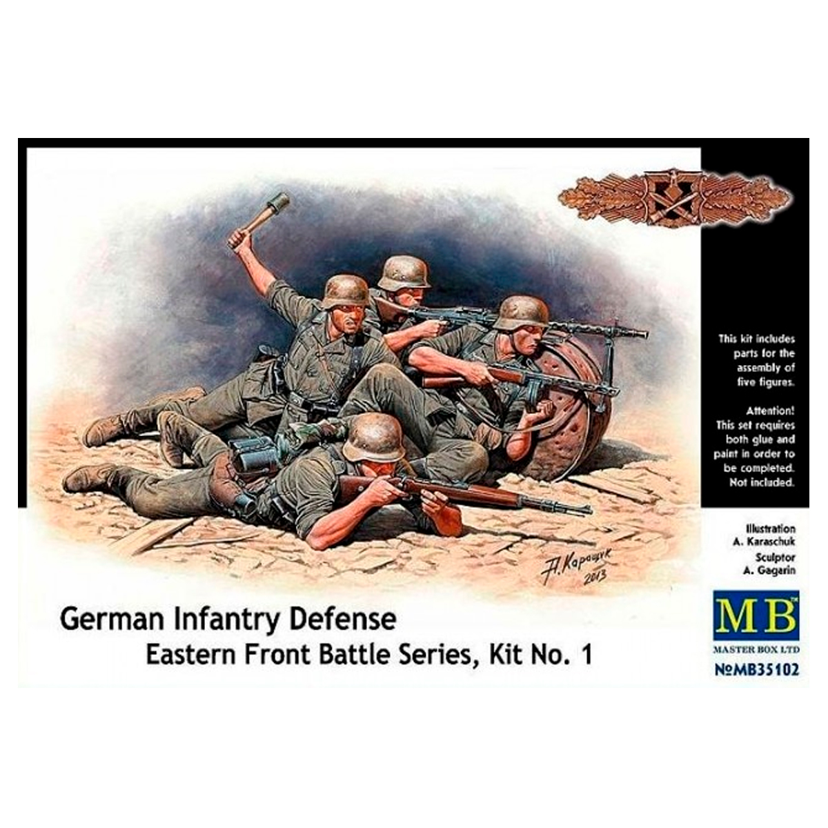 German Infantry Defense Eastern Front Battle Series, Kit No. 1 1/35