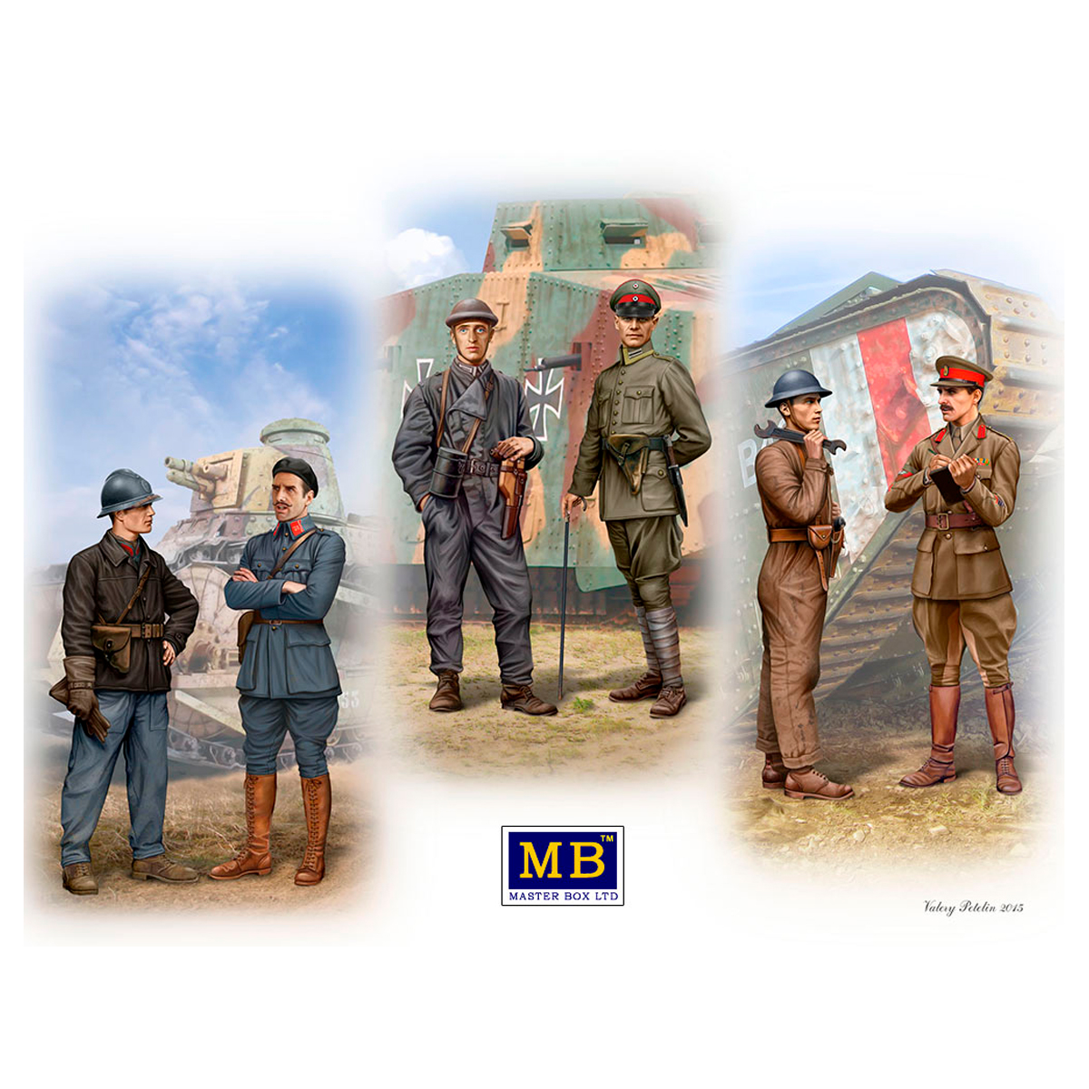 Tankmen of WWI era 1/35