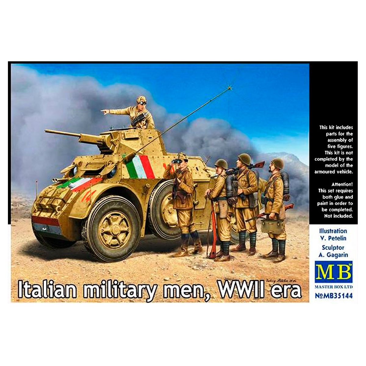 Italian military men,WWII era 1/35