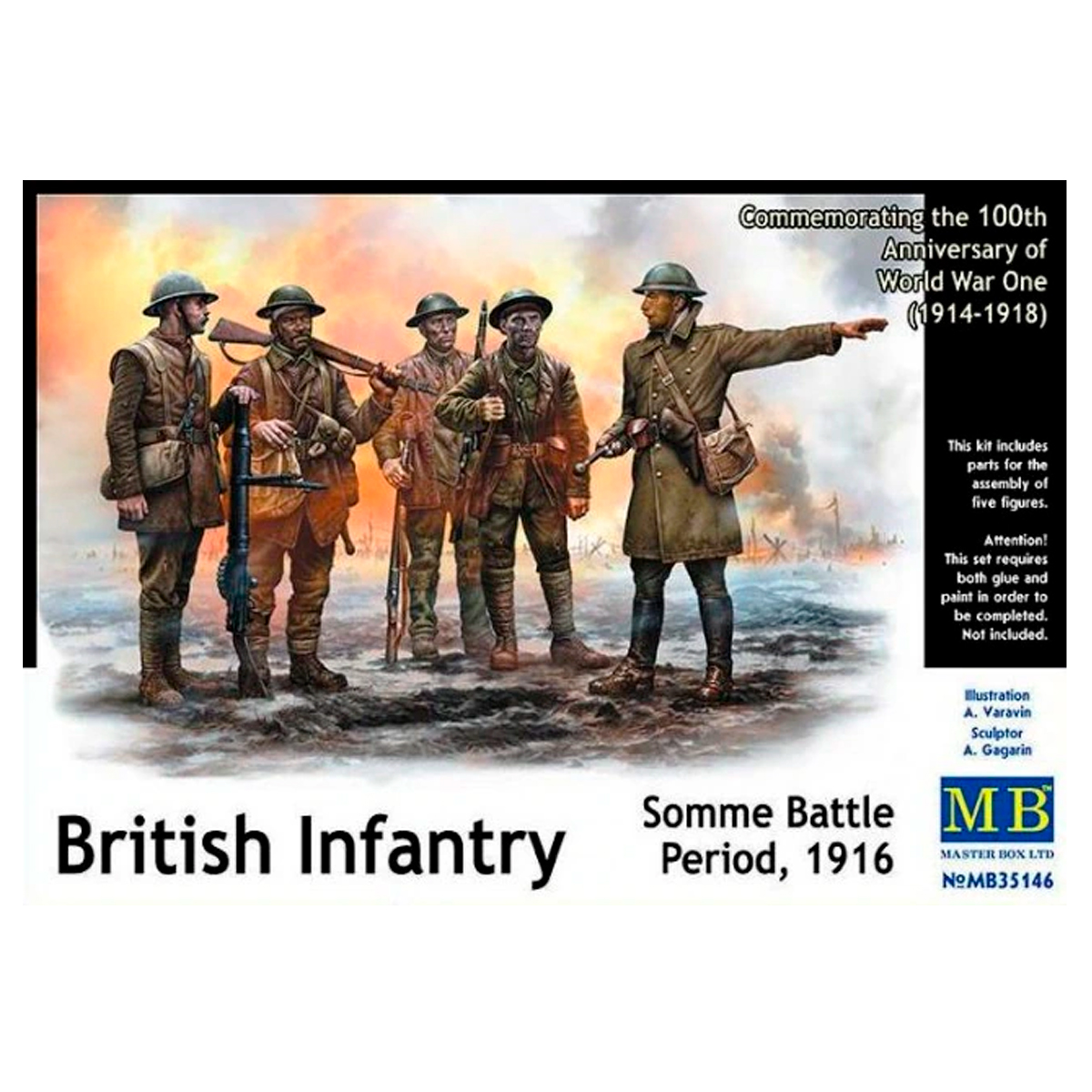 British infantry, Somme battle, 1916 1/35