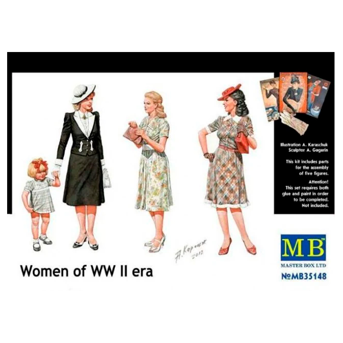 Women of WW II era 1/35