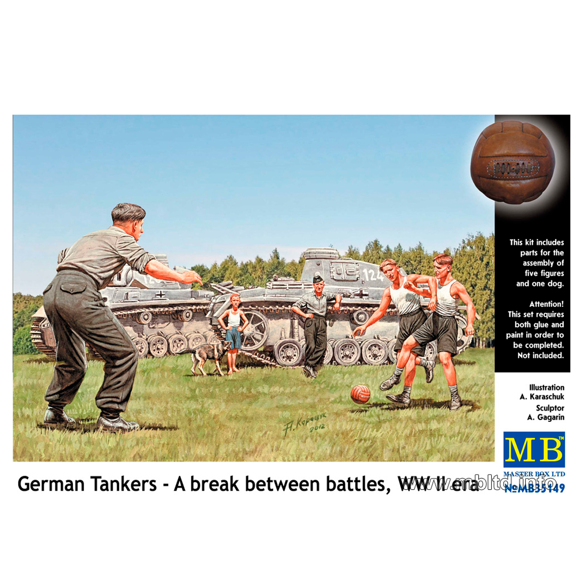 German Tankers – A break between battles, WW II era 1/35