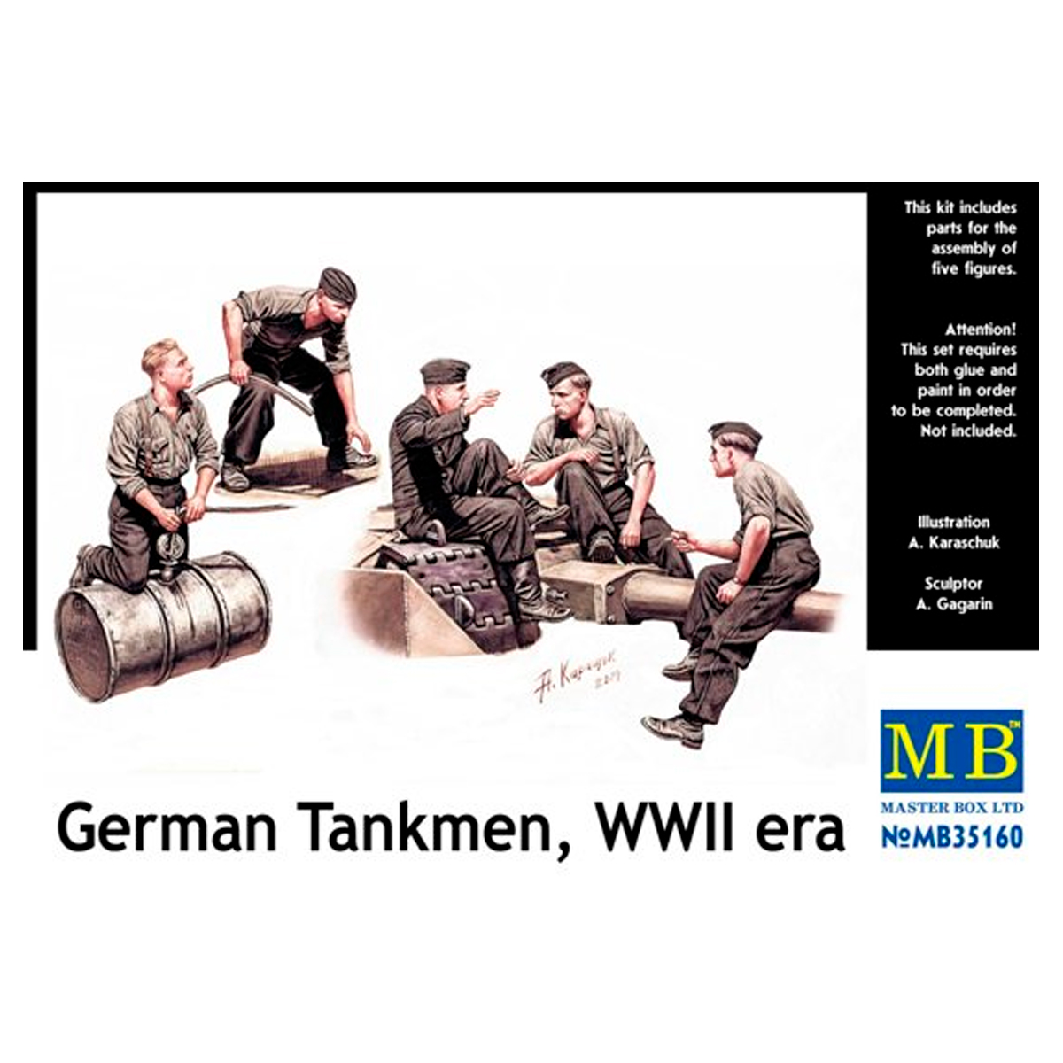 German Tankmen, WWII era 1/35