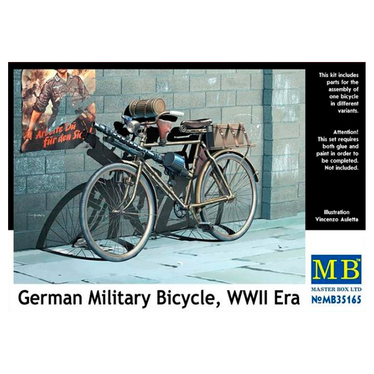 German military bicycle, WW II era 1/35