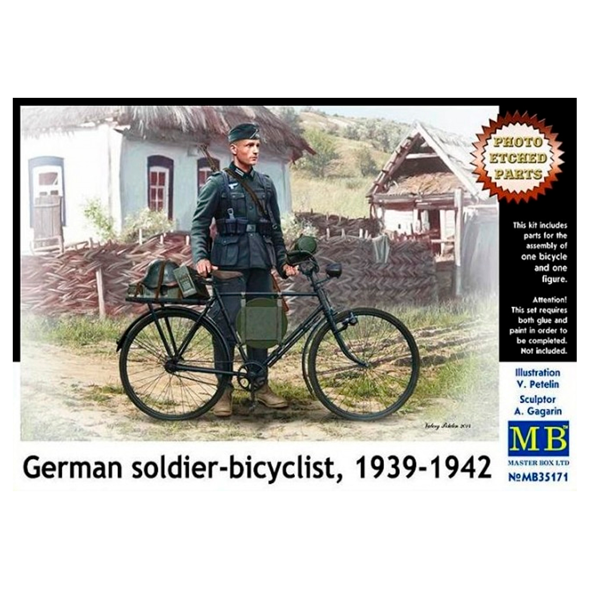 German soldier-bicyclist, 1939-1942 1/35