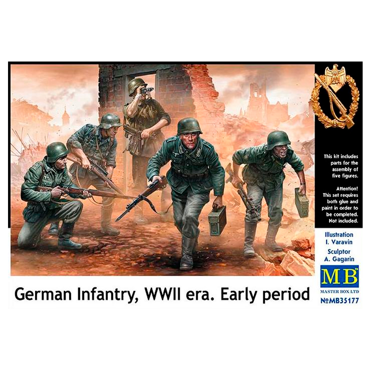 German Infantry, WWII era. Early period 1/35