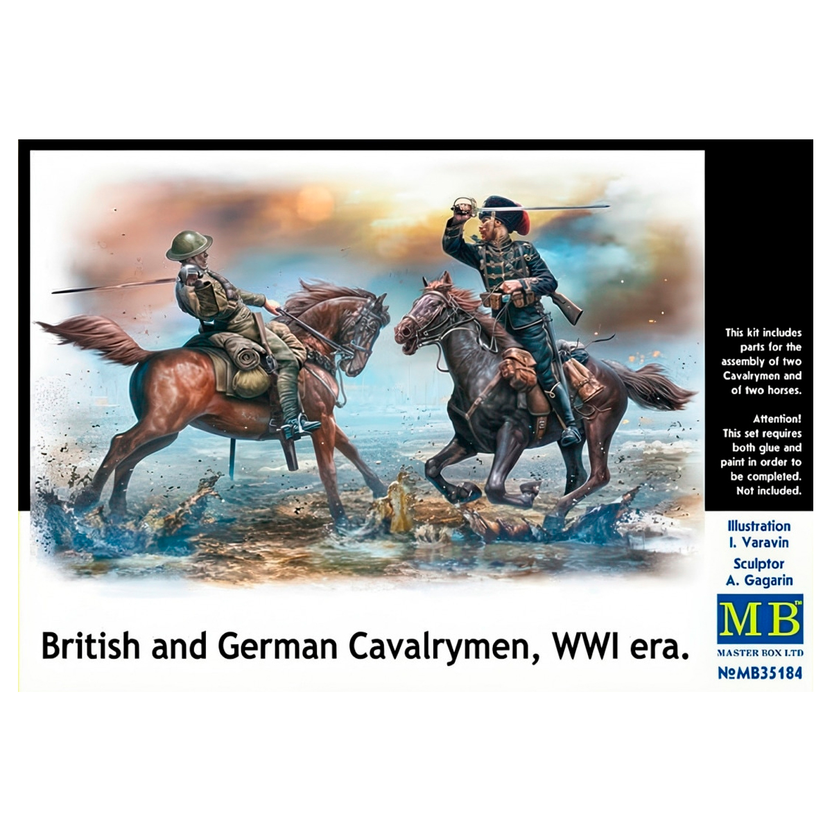 British and German Cavalrymen, WWI era 1/35
