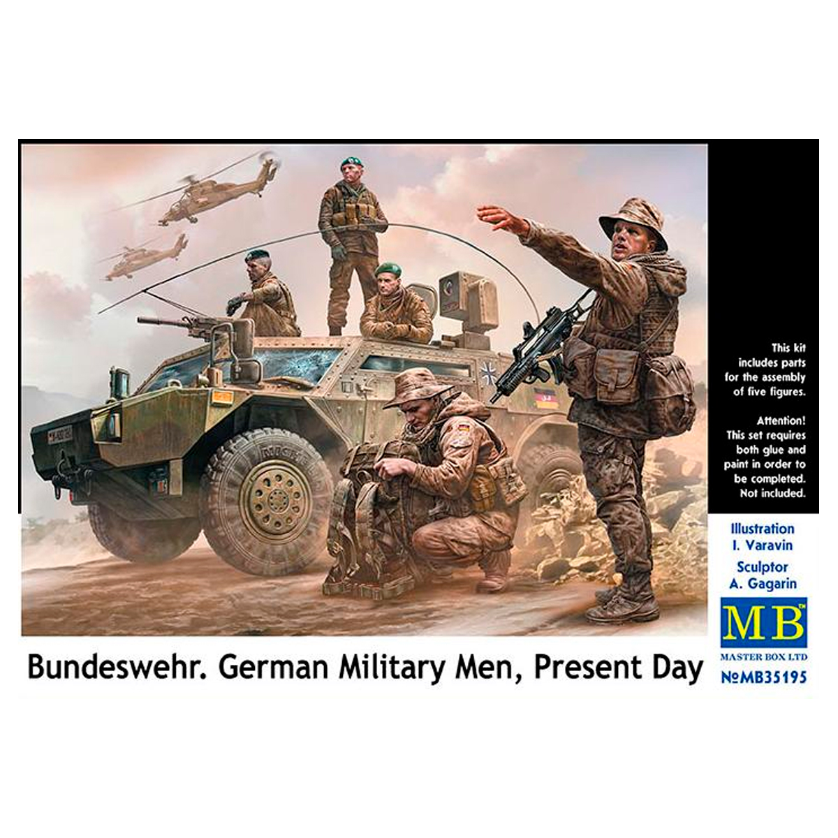 Bundeswehr. German military men, Present day 1/35