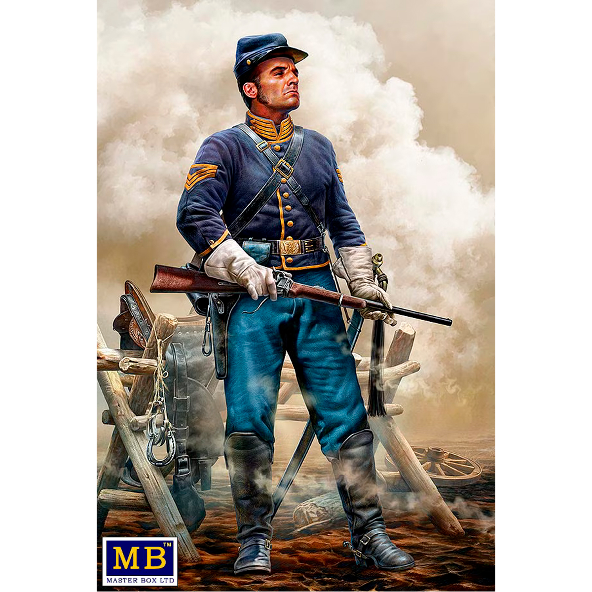 At the Ready. Brigadier General Bufford’s Union Cavalry, Company Quartermaster Sergeant, Army of the Potomac, Gettysburg (Williamsport, Maryland), July, 1863. American Civil War series 1/35