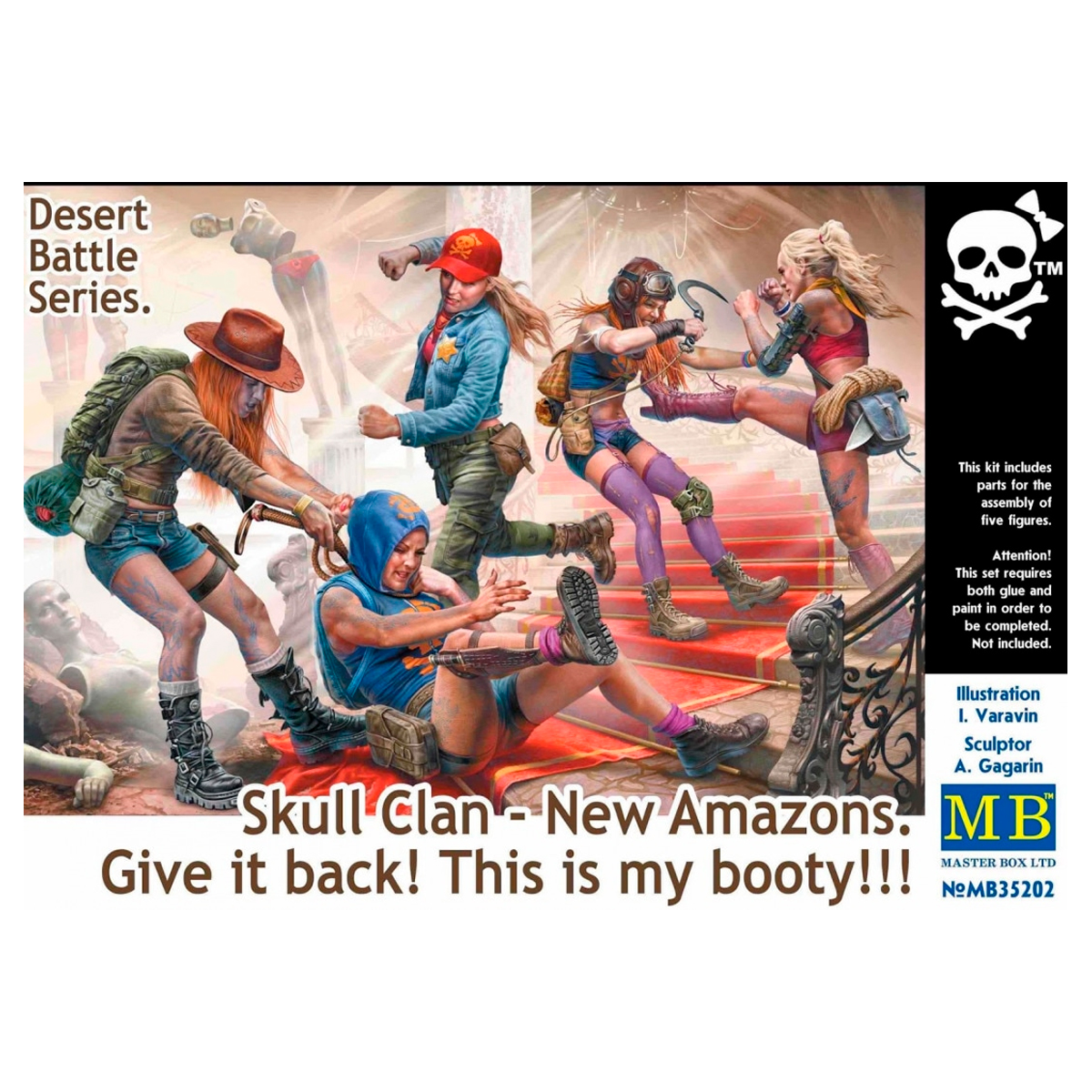 Desert Battle Series. Skull Clan – New Amazons. Give it back! This is my booty!!! 1/35