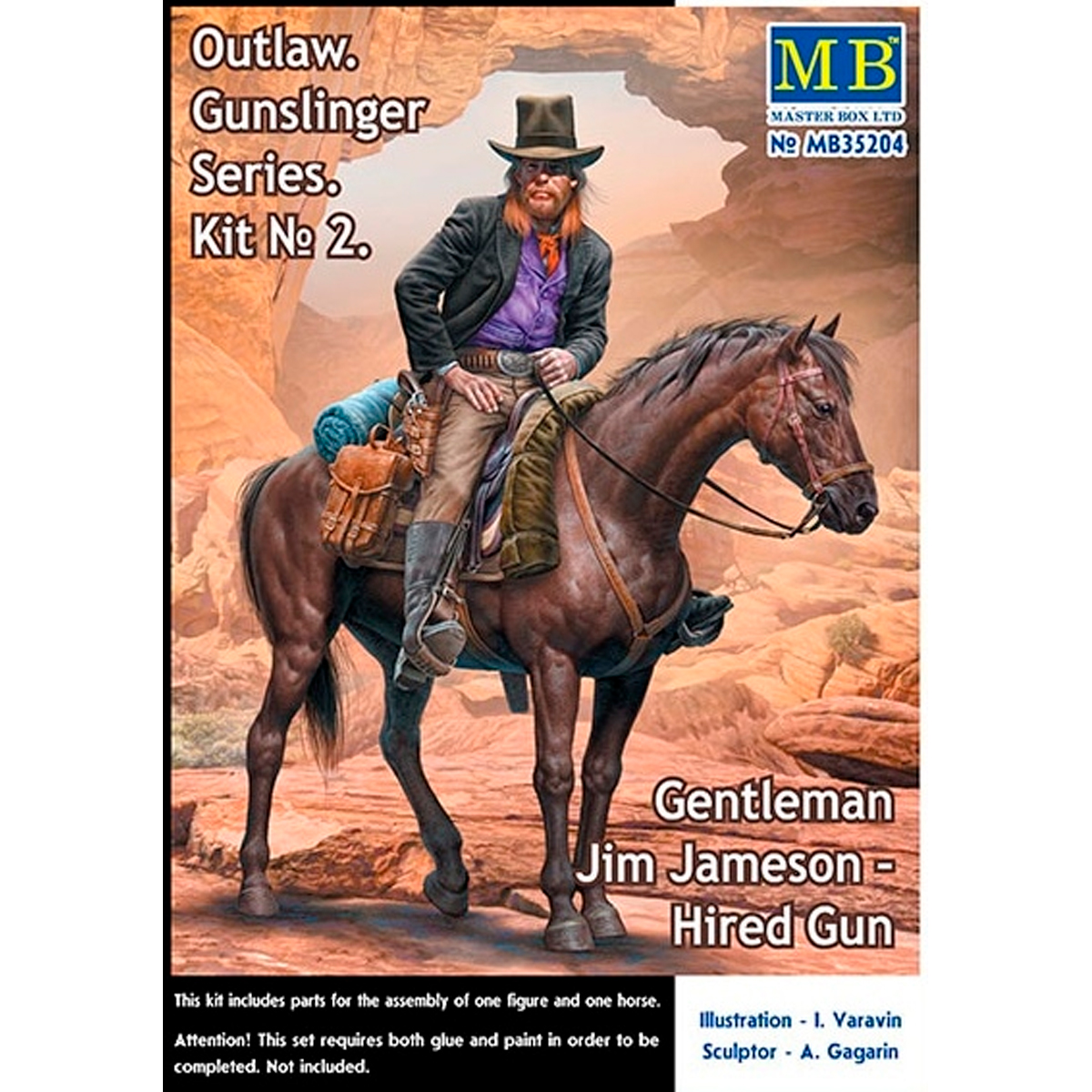 Outlow. Gunslinger series. Kit No. 2. Gentleman Jim Jameson – Hired Gun 1/35