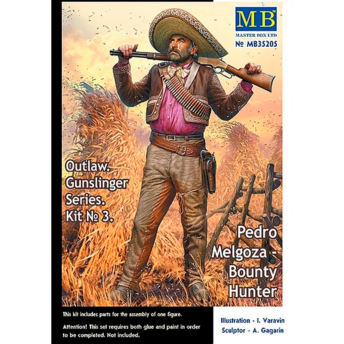 Outlaw. Gunslinger series. Kit No. 3. Pedro Melgoza – Bounty Hunter 1/35