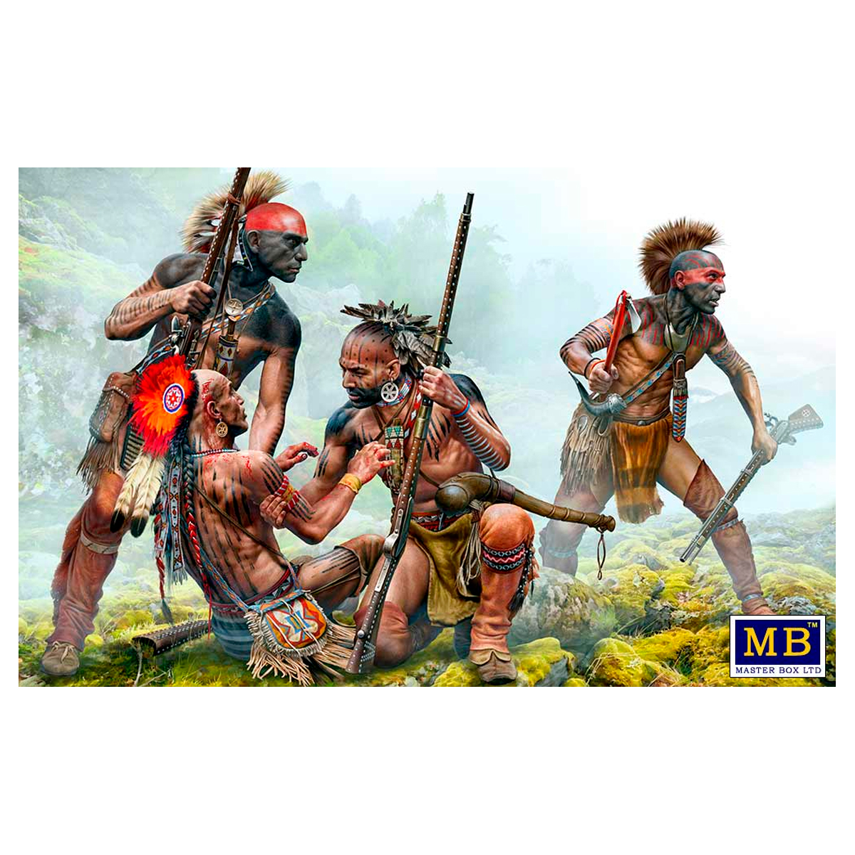 Protective Circle. Indian Wars series, XVIII century. Kit No. 1 1/35