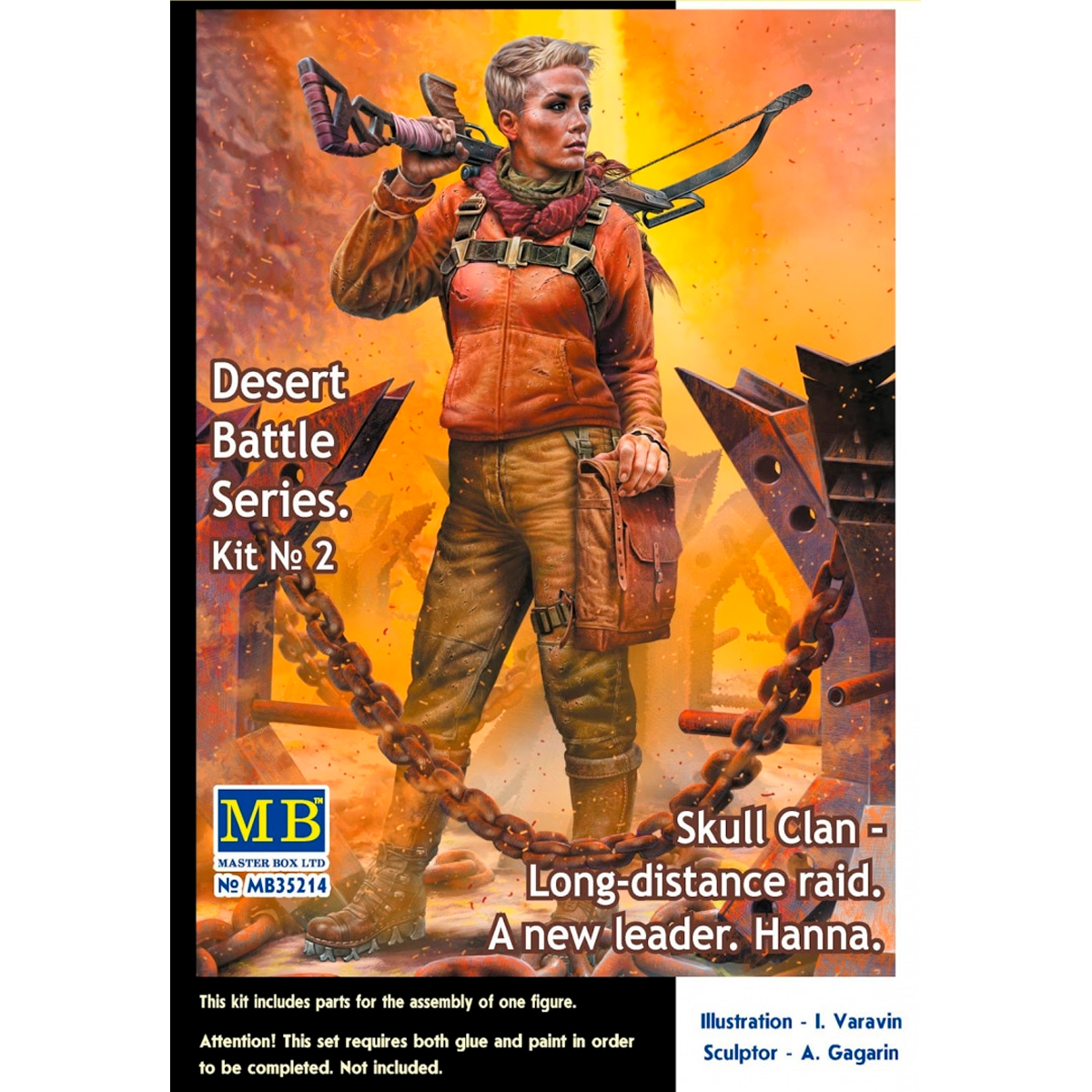 Pоst-apocalyptic fiction. Desert Battle Series. Skull Clan – Long-distance raid. Kit №2. A new leader. Hanna 1/35