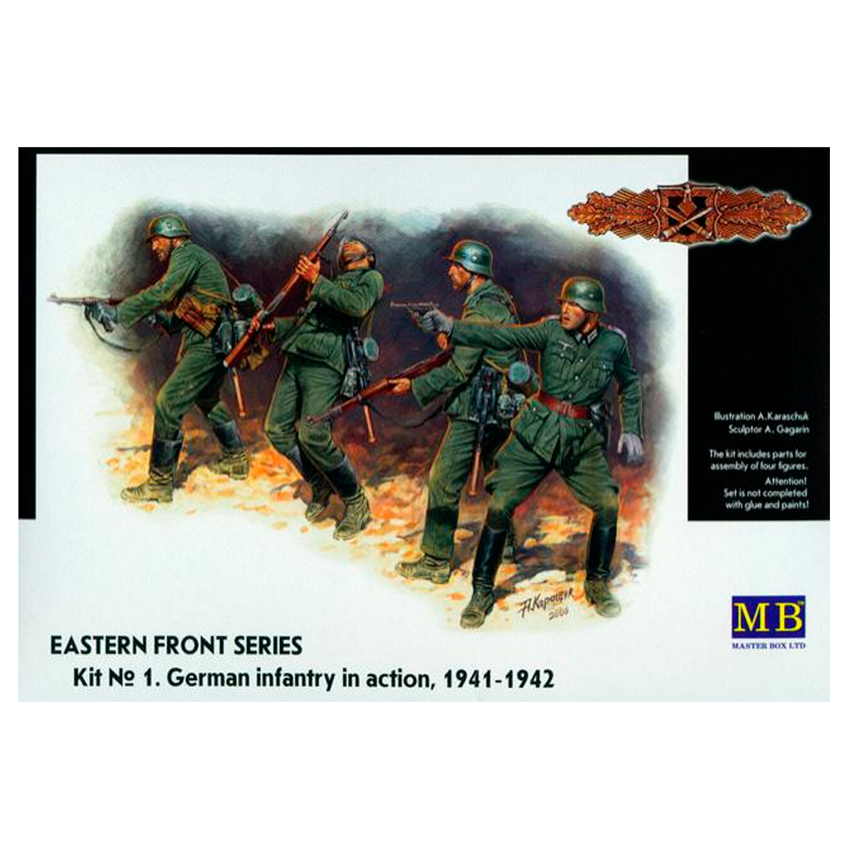 Eastern Front Series Kit No. 1 German infantry in action 1941-1942 (4 fig.) 1/35
