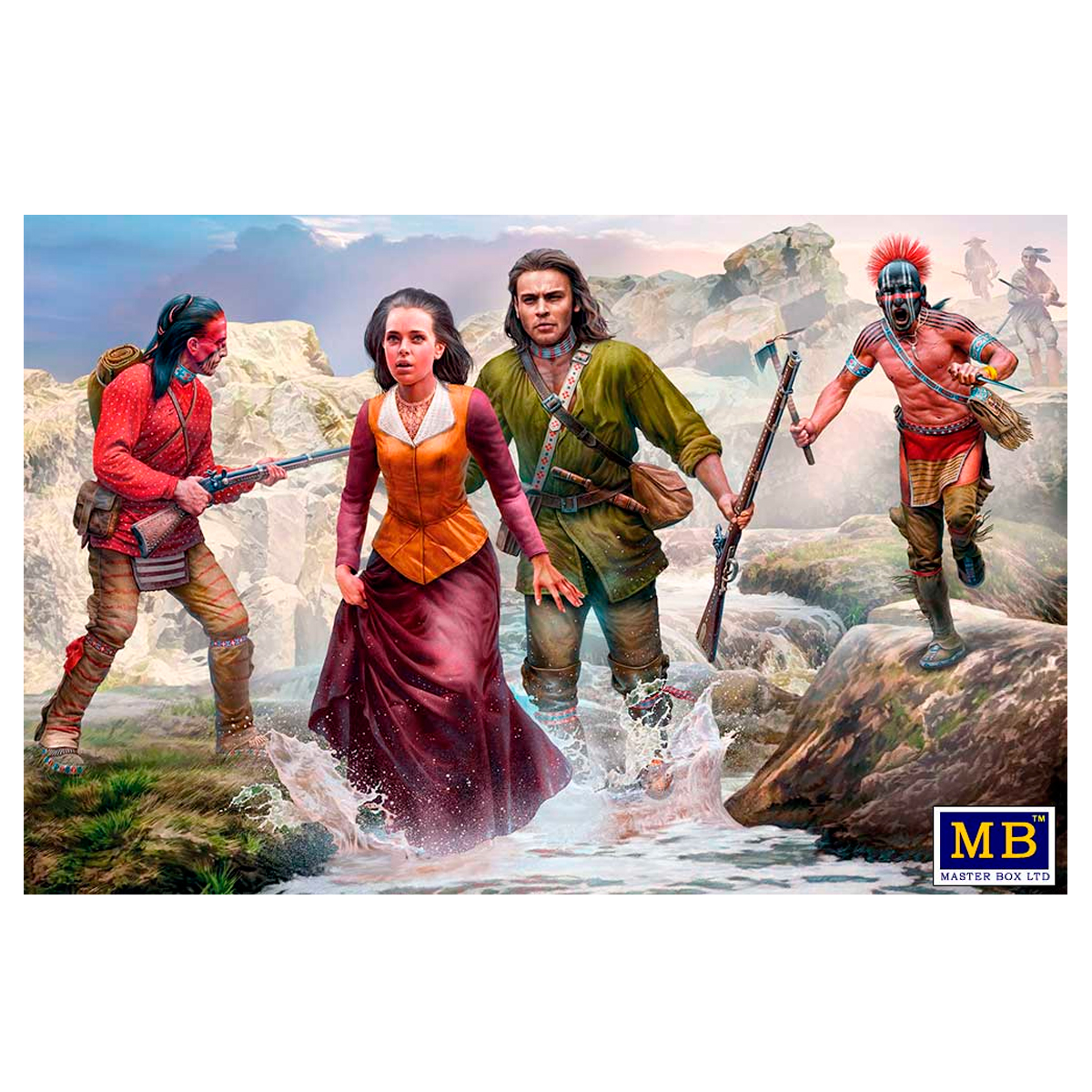 The Mohicans. Indian Wars Series, the XVIII century. Kit No 6 1/35