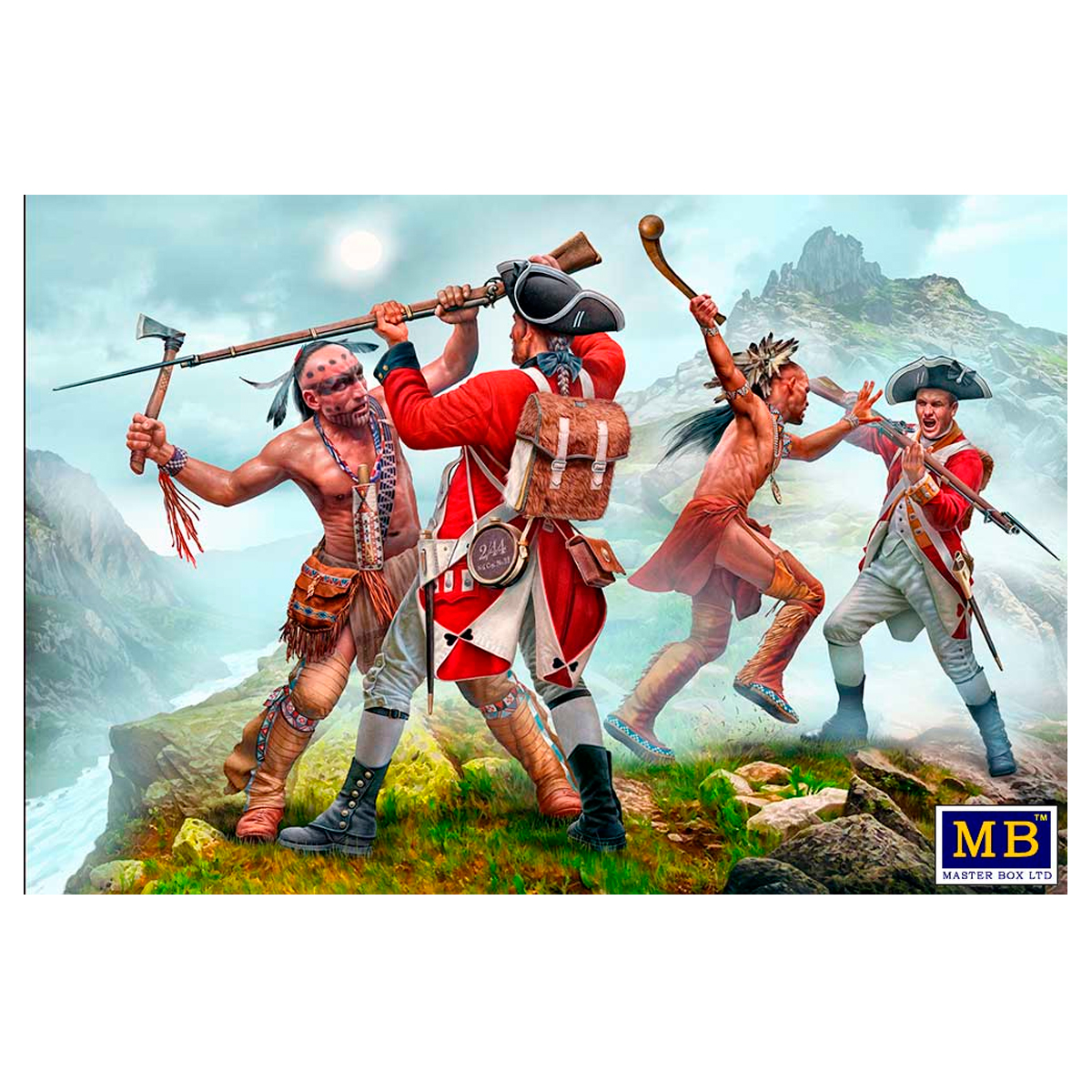 The Mohicans. Mortal Combat. Indian Wars Series, the XVIII centur. Kit No 7 1/35