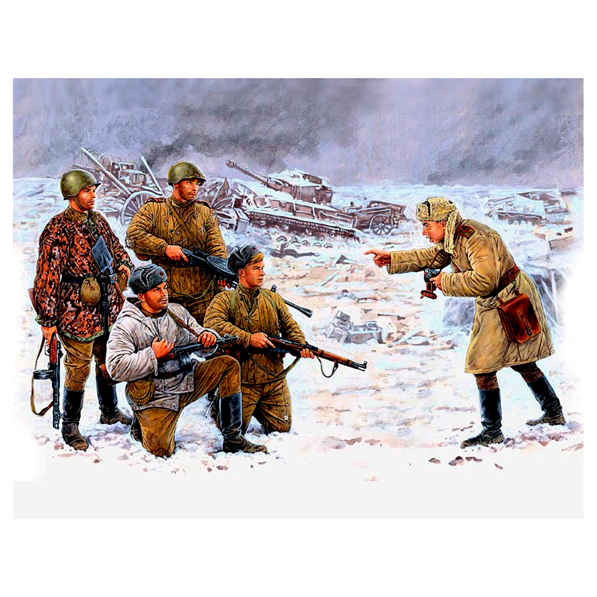 Photo for the Newspaper, Russian Infantry. Korsun-Shevchenkovskiy, 1944 1/35