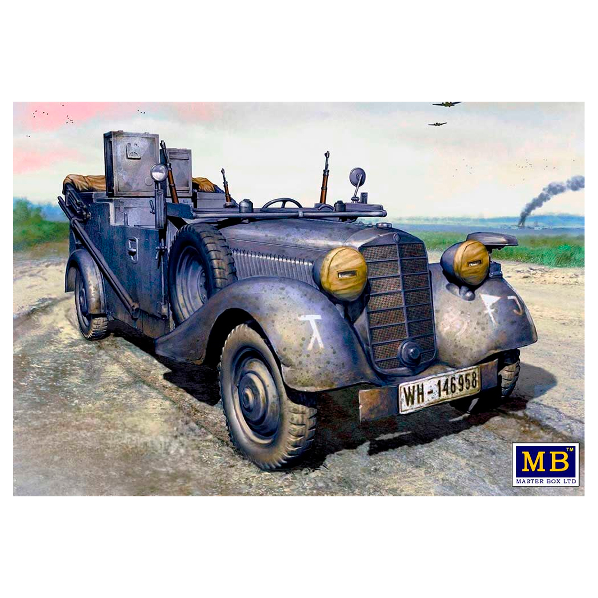 Sd. Kfz. 2 Type 170 VK, German military radio car, WW II era 1/35