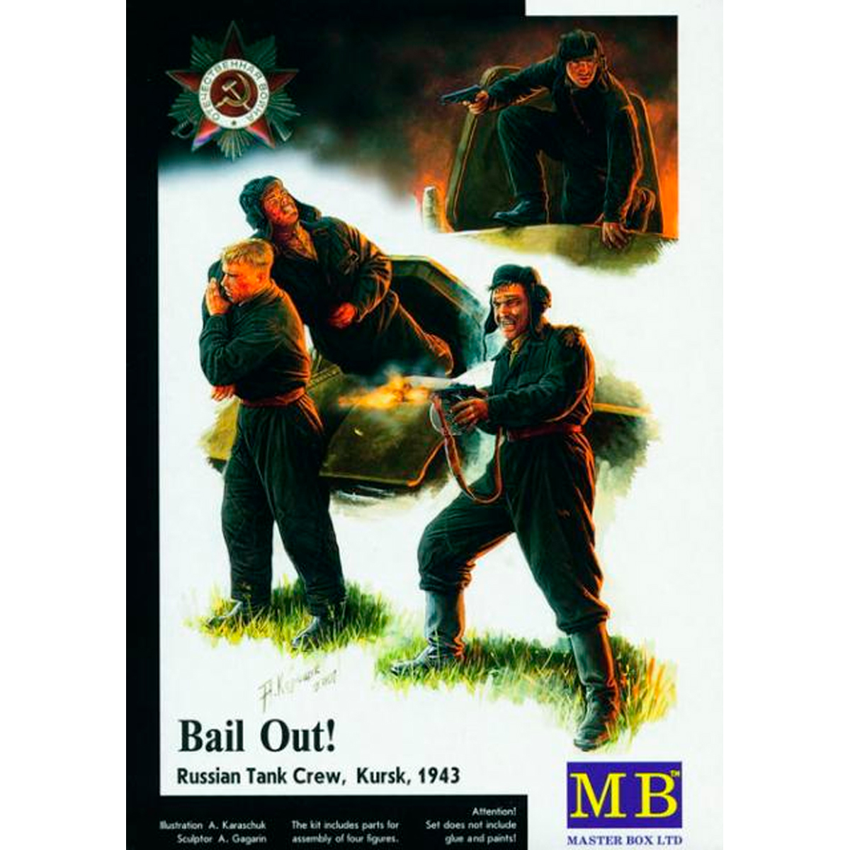 Bail Out! Russian Tank Crew, Kursk, July 1943 1/35