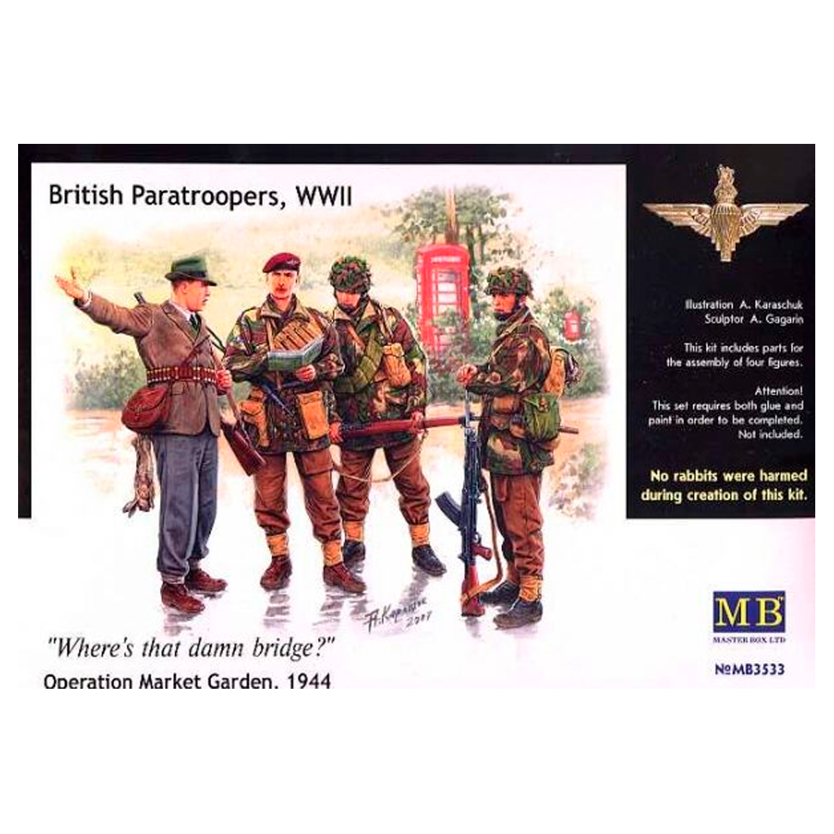 British paratroopers, 1944. Kit 1 1/35