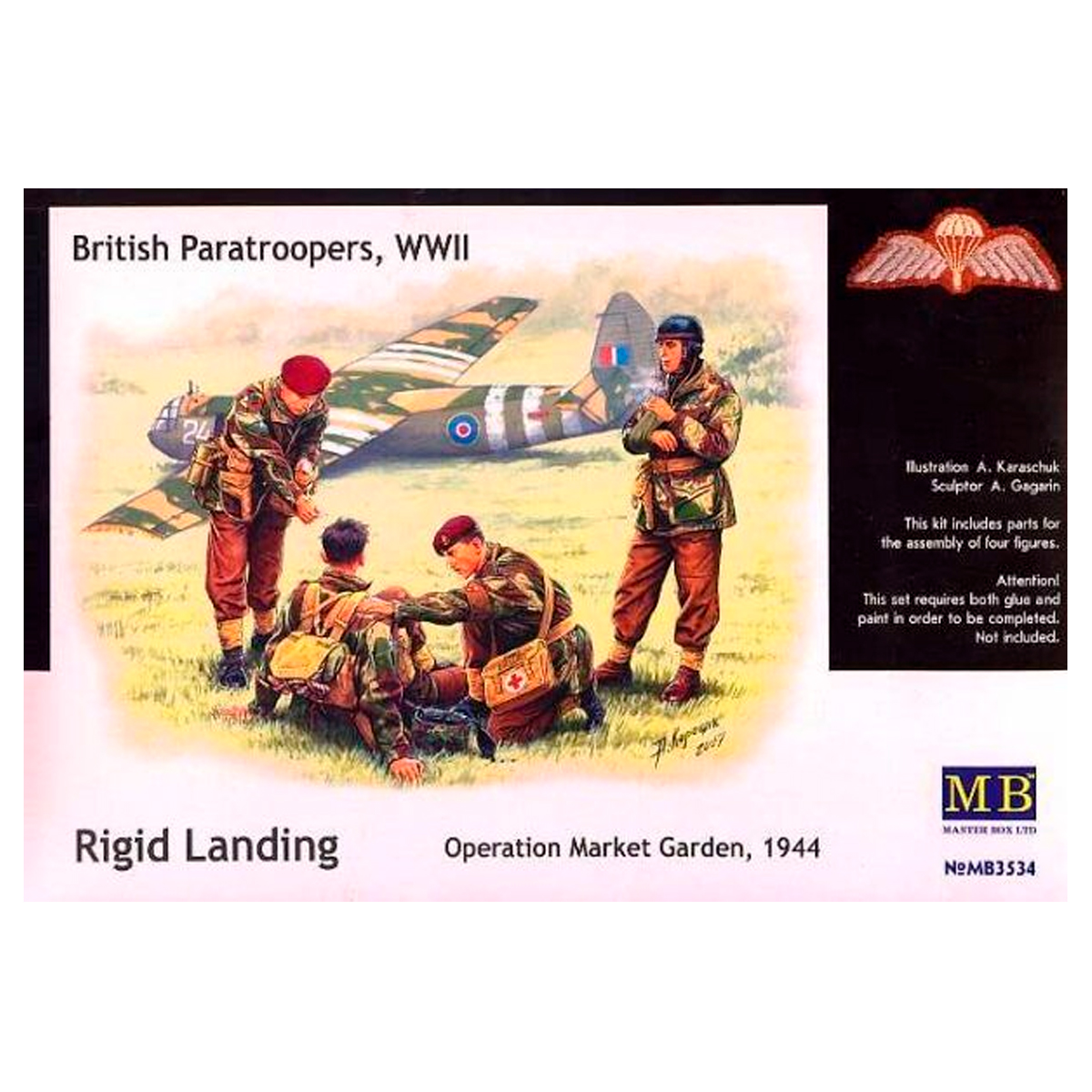 British paratroopers, 1944. Kit 2 1/35