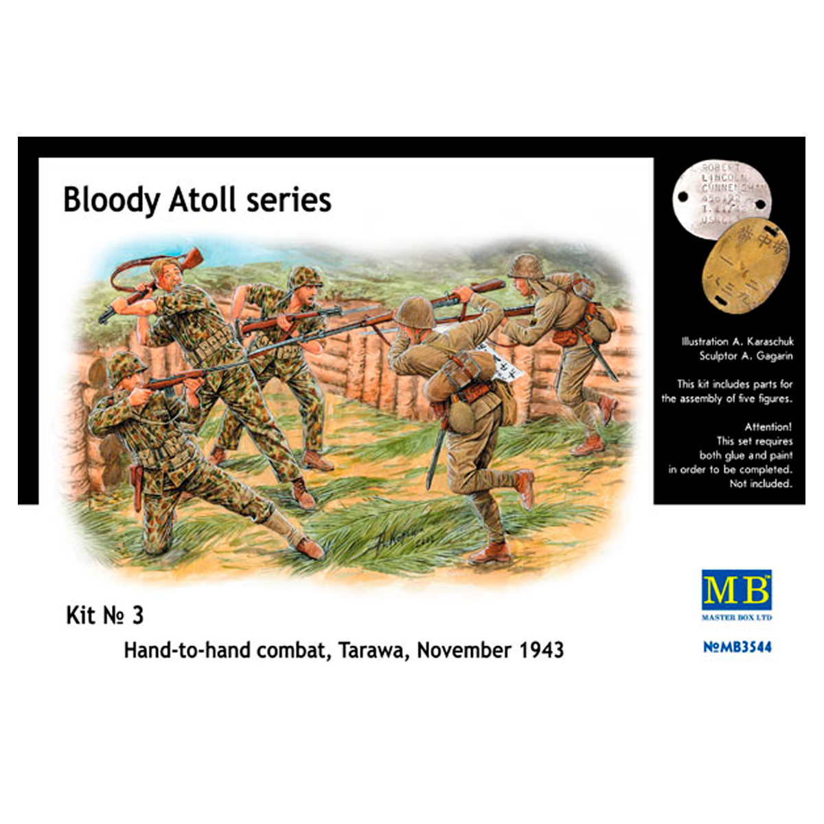 Bloody Atoll series Kit No 3 Hand-to-hand combat Tarawa, November 1943 1/35