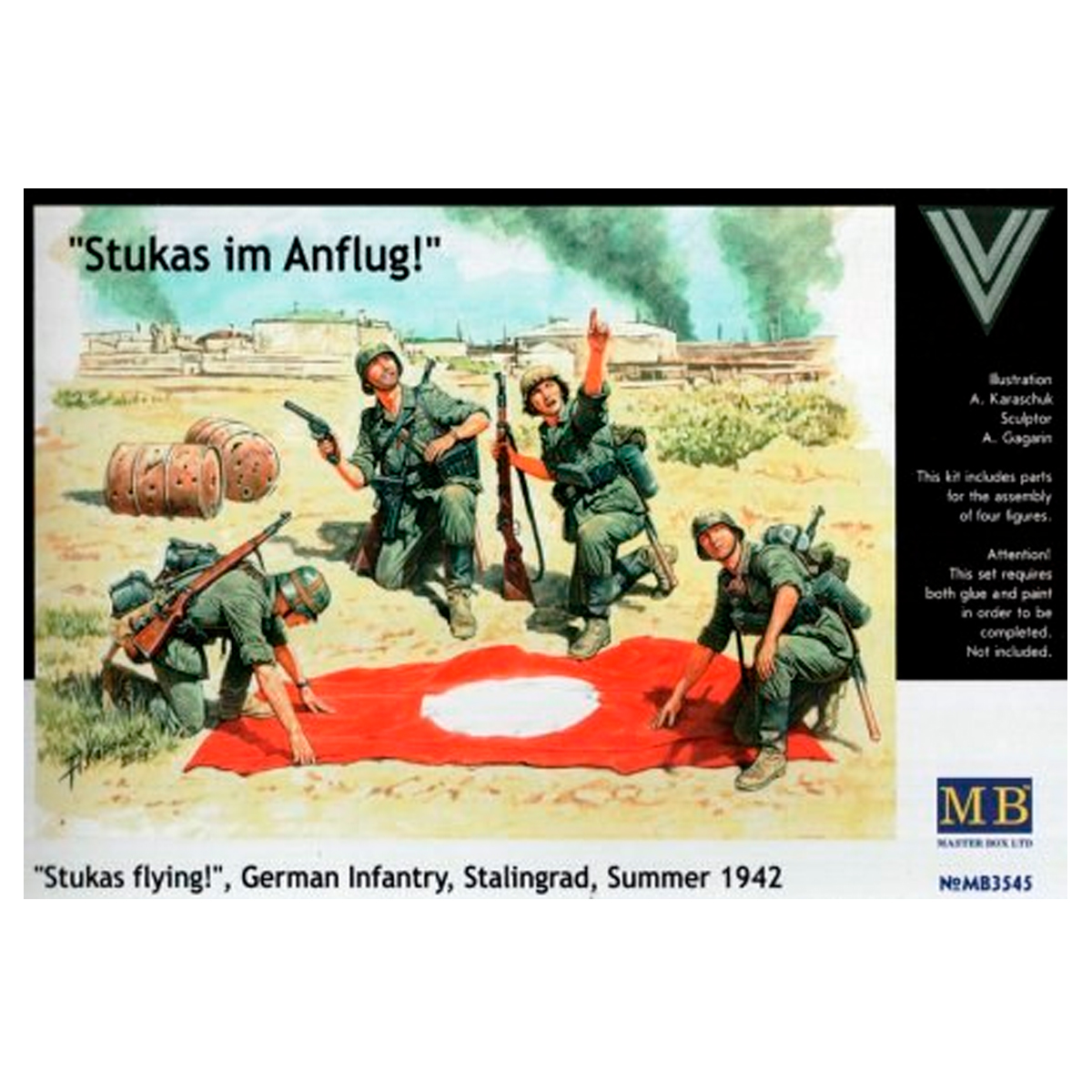 “Stukas im Anflug!” “Stukas flying!”, German Infantry, Stalingrad, Summer 1942 1/35