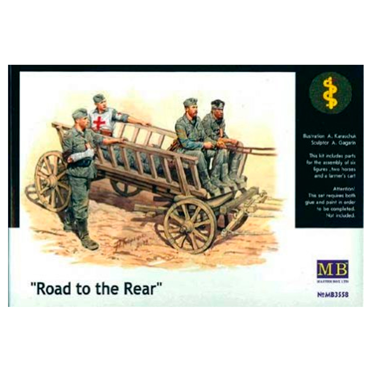 Road to the Rear 1/35 (5 figs + cart)