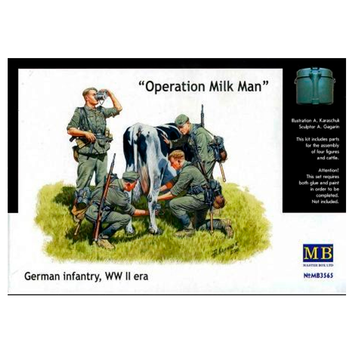 Operation Milkman, German infantry, WW II era 1/35