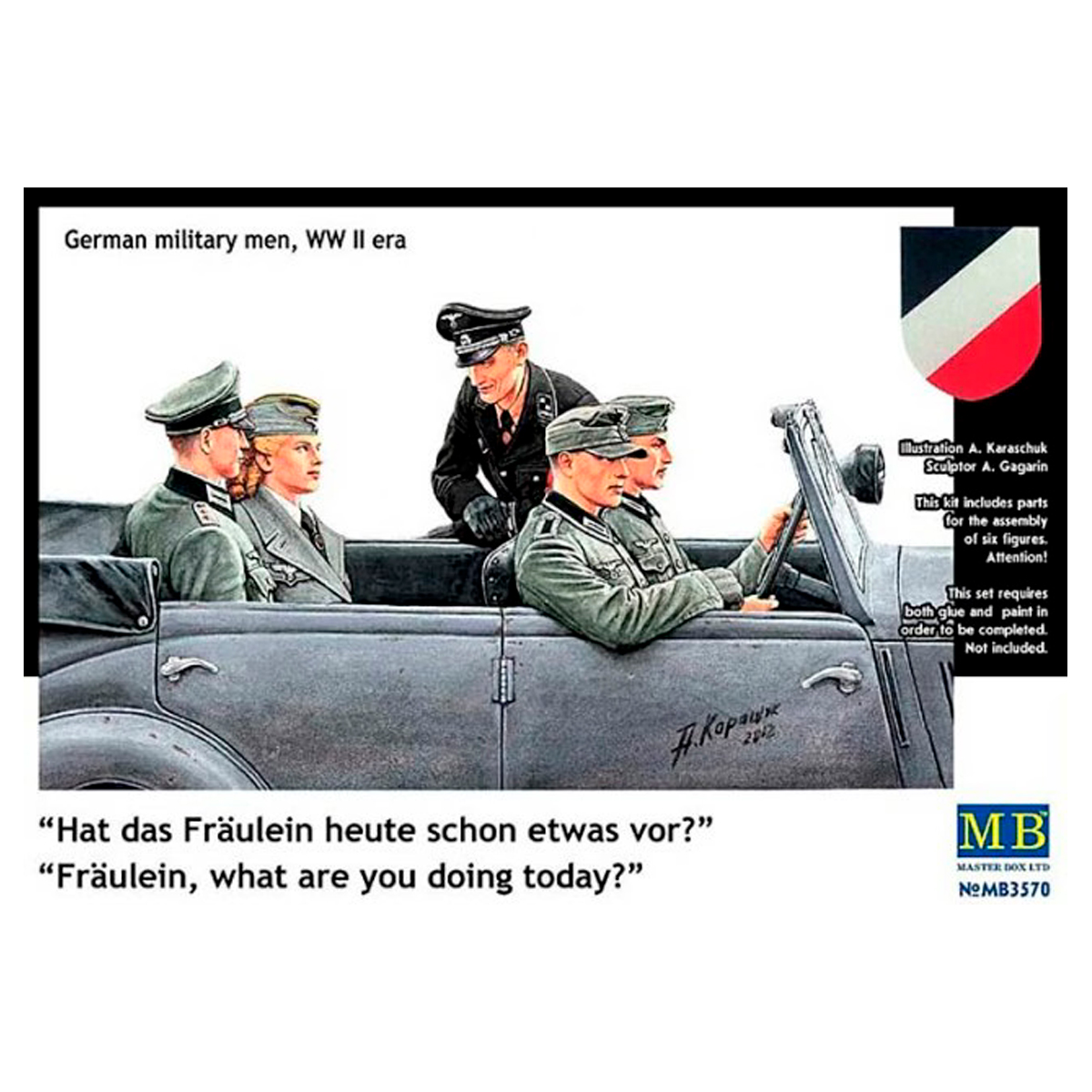 “Hat das Fräulein heute schon etwas vor?” “Fräulein, what are you doing today?” 1/35