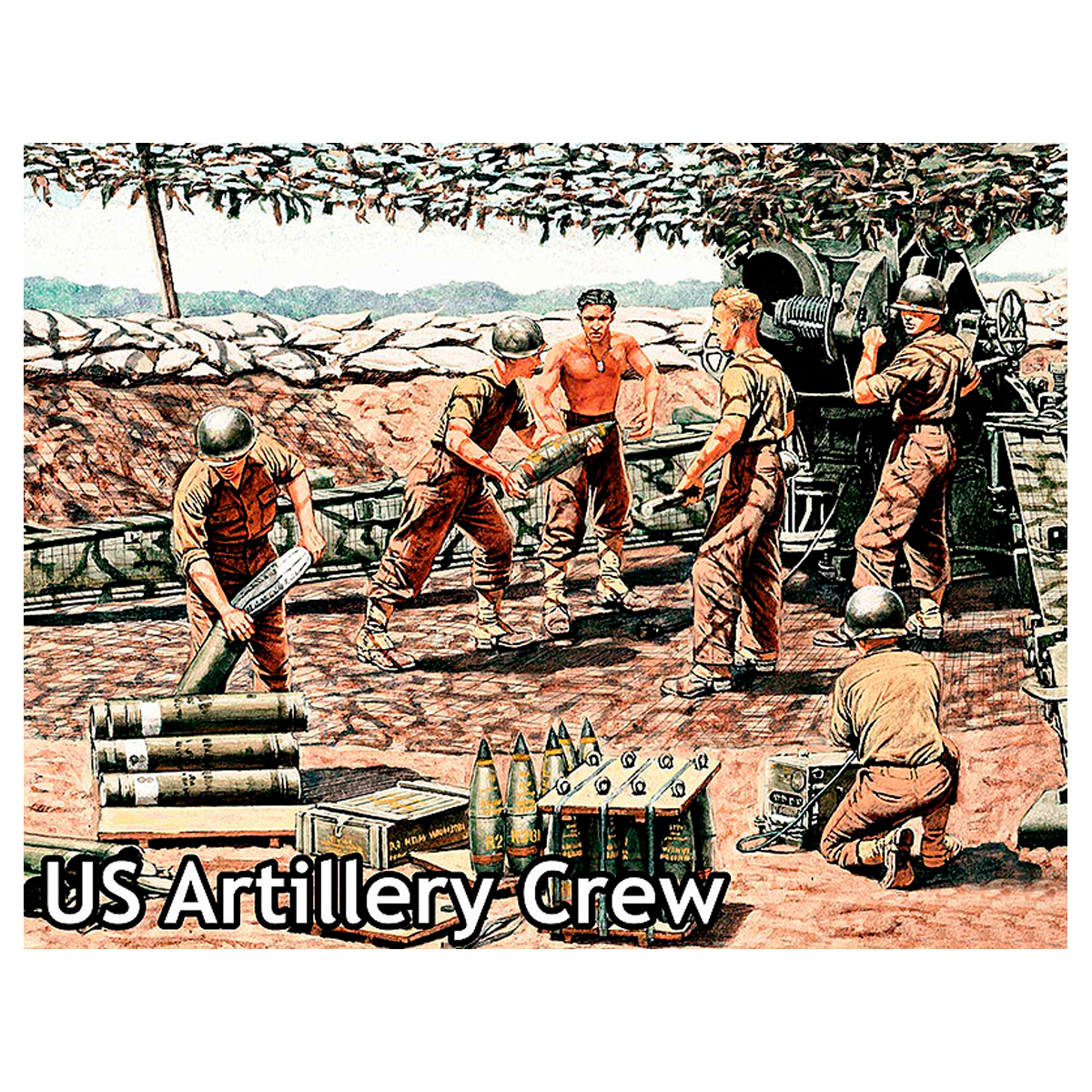 U.S. artillery crew 1/35