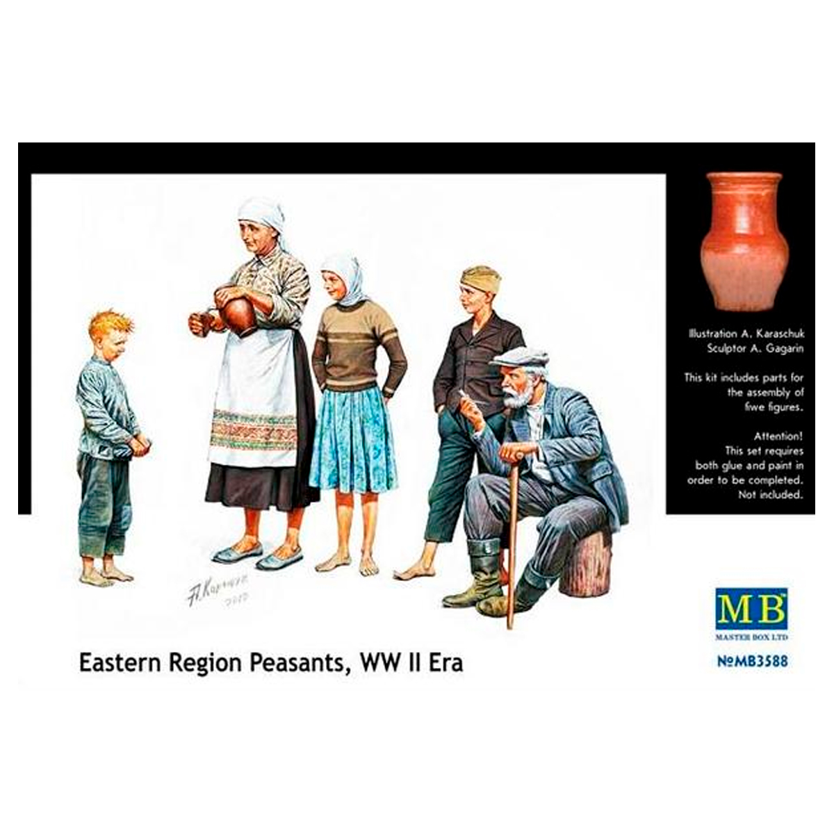 Eastern Region Peasants, WW II era 1/35