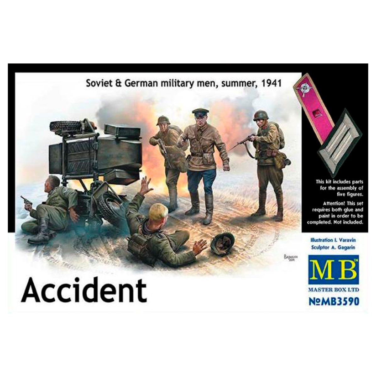 Accident, Soviet & German military men, summer, 1941 1/35