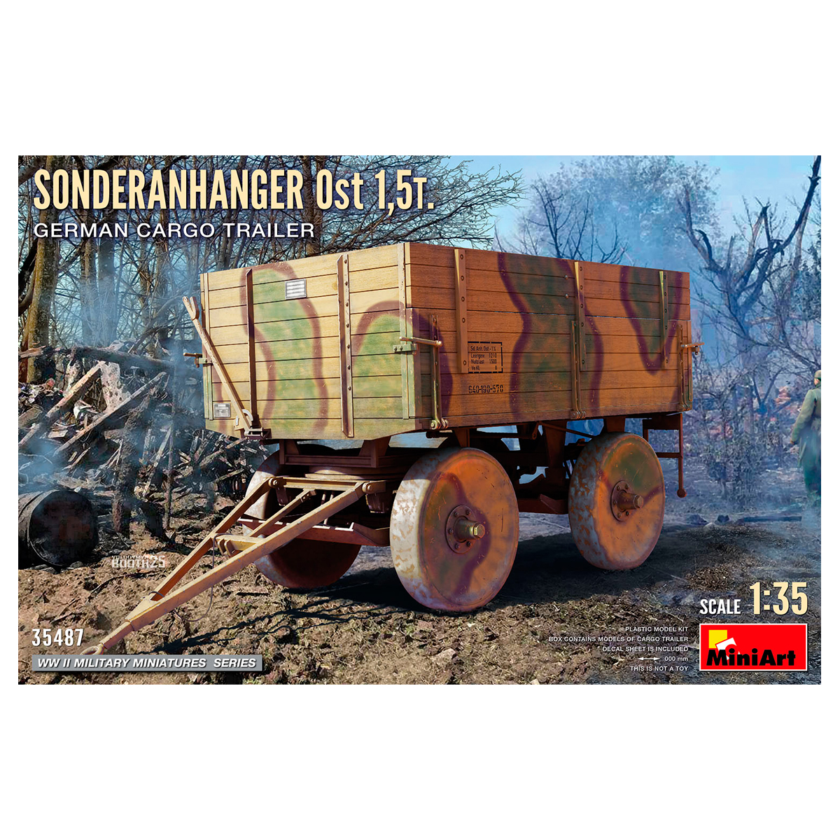 1/35 Sonderanhanger Ost 1.5t. German Cargo Trailer
