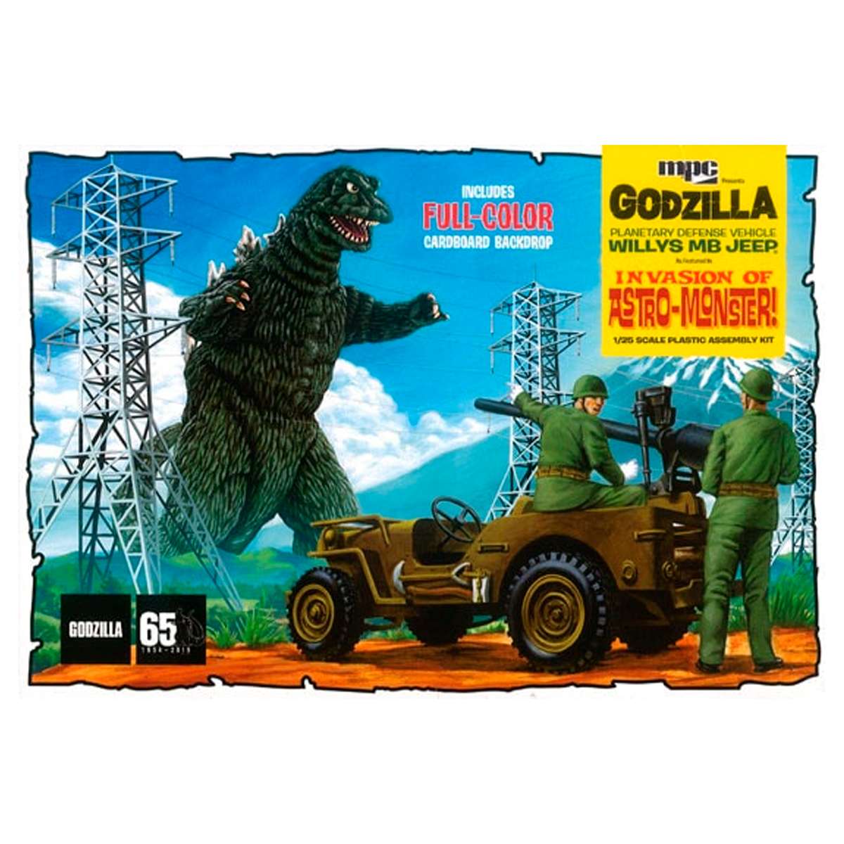 1/25 Godzilla Planetary Defense Vehicle Willys MB Jeep – Invasion of Astro-Monster!