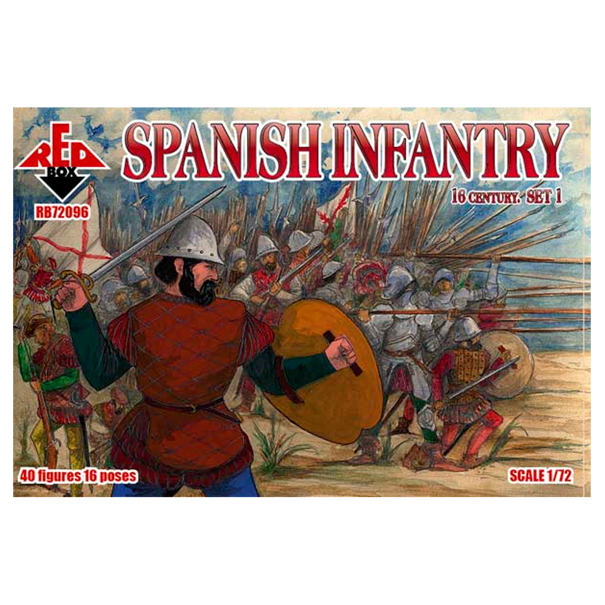 Spanish infantry, 16th century, set 1 1/72
