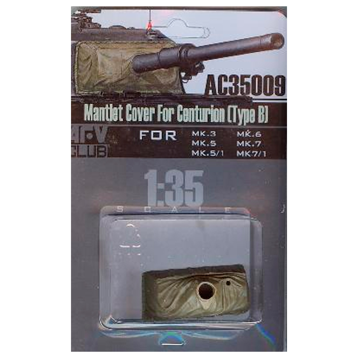 1/35 Mantlet Cover for Centurion – Type B