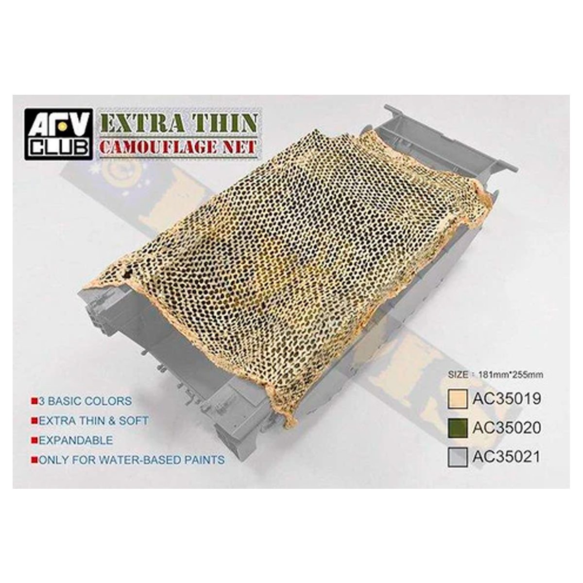 1/35 Extra Thin Camouflage Net (Snow Grey)
