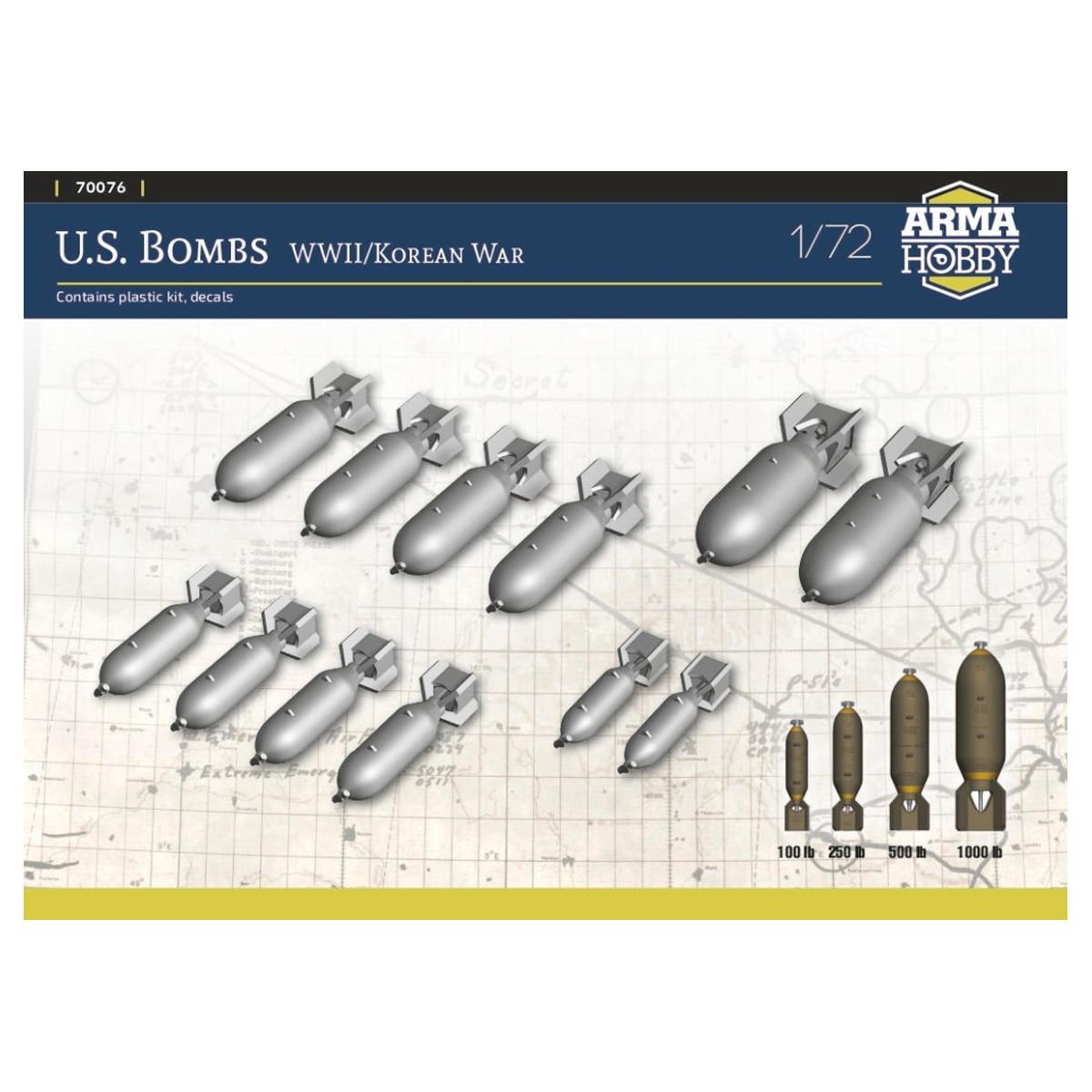 1/72 U.S. Bombs WWII / Korean War