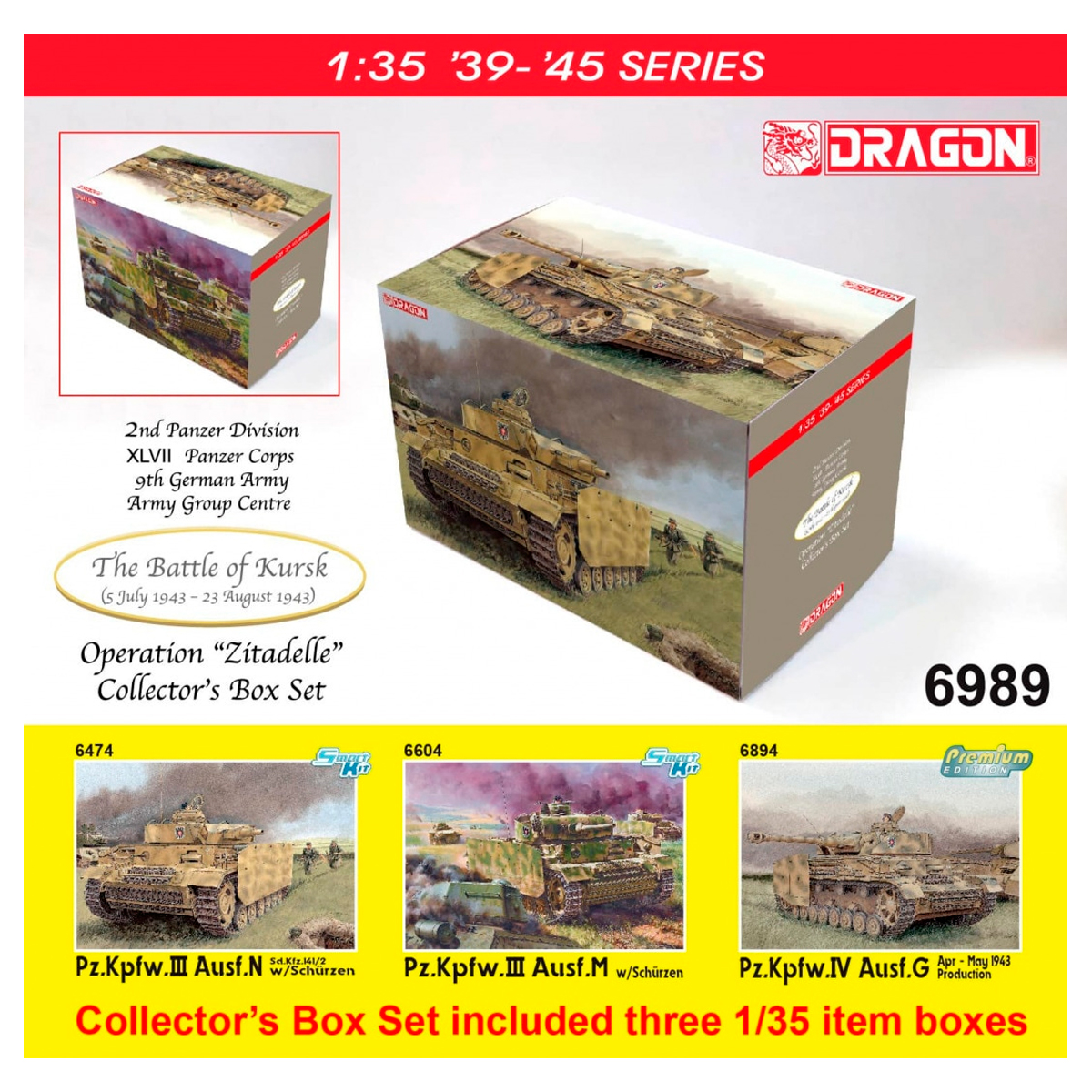 1/35 The Battle of Kursk (5 July 1943 – 23 Aug 1943) Operation ‘Zitadelle’ Collector’s Box Set