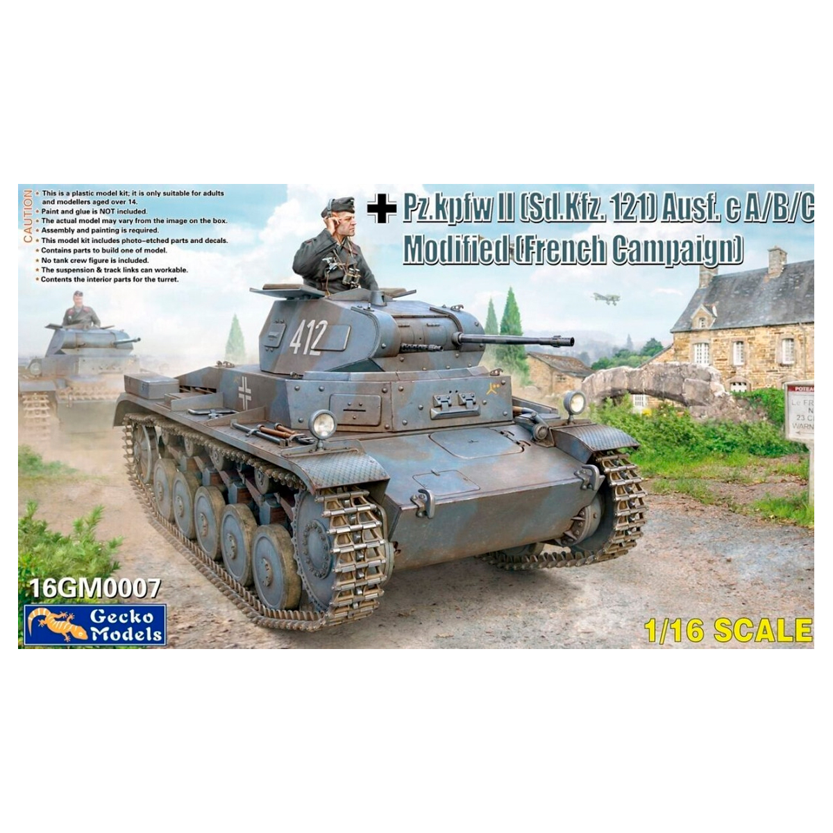 1/16 Pz.Kpfw. II (Sd.Kfz. 121) Ausf. c A/B/C Modified (French Campaign)