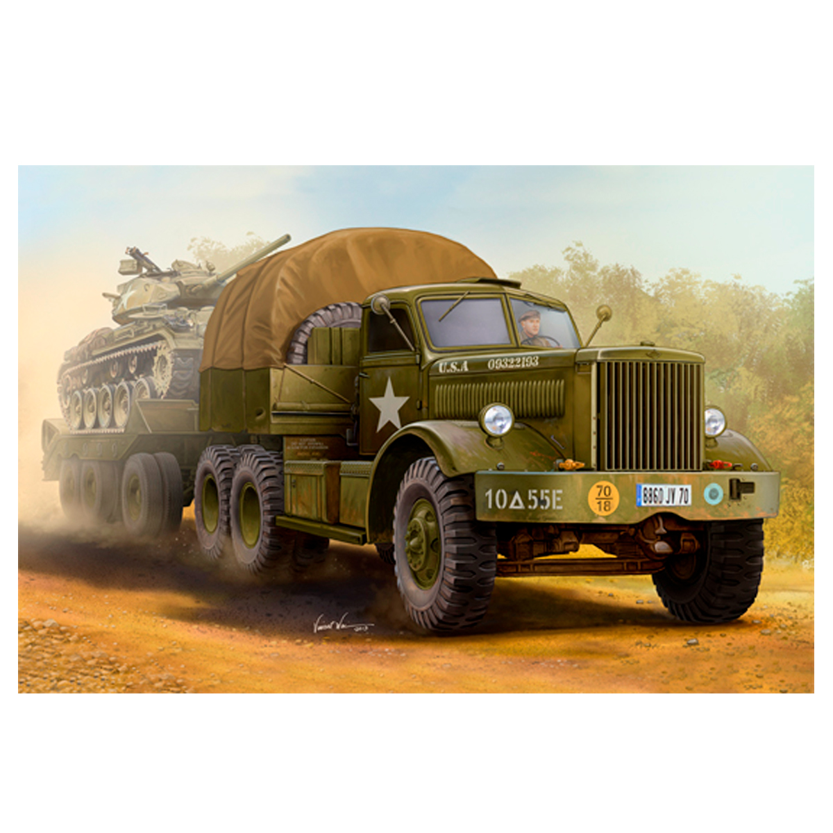 1/35 M19 TANK TRANSPORT WITH HARD TOP CAB