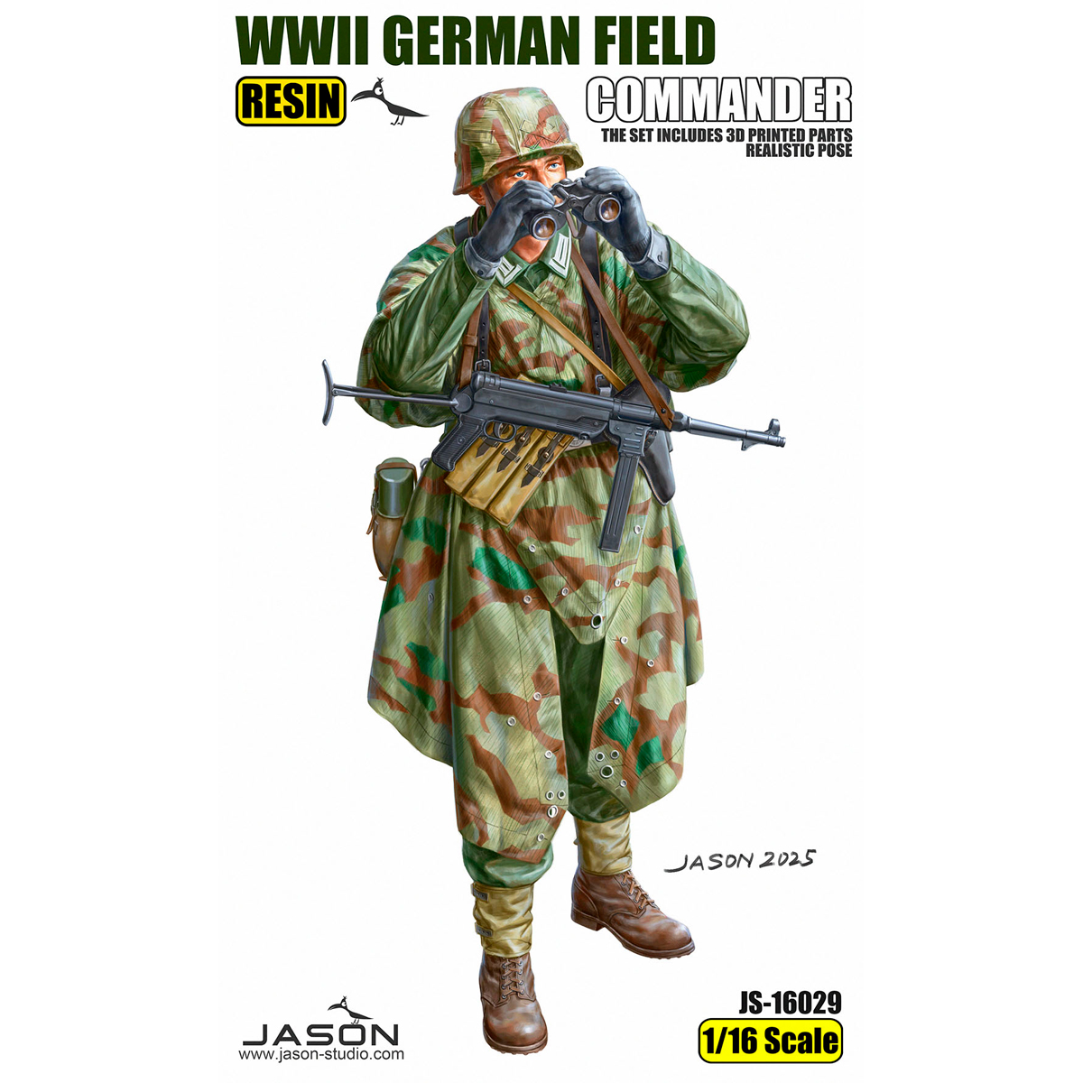 1/16 scale WWII German field commander