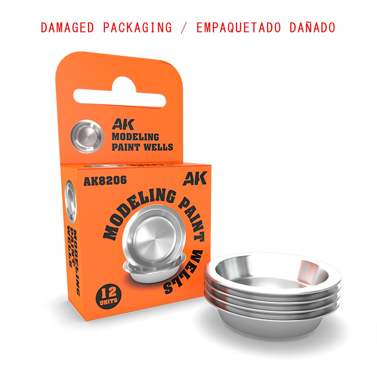MODELING PAINT WELLS (Damaged packaging / Empaquetado dañado)