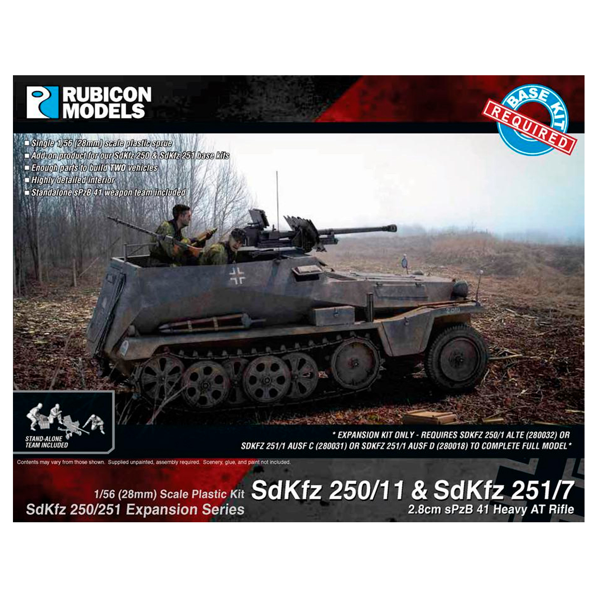 1/56 SdKfz 250/251 Expansion Series SdKfz 250/11 & 251/7 2.8cm sPzB 41 Heavy AT Rifle