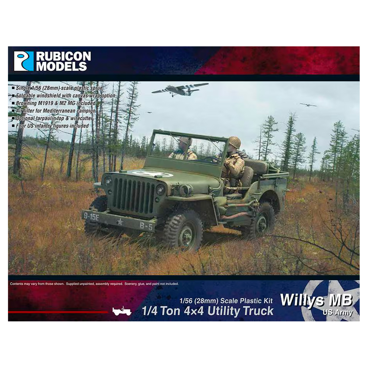 1/56 1/4 ton 4×4 Truck Willys MB US Army